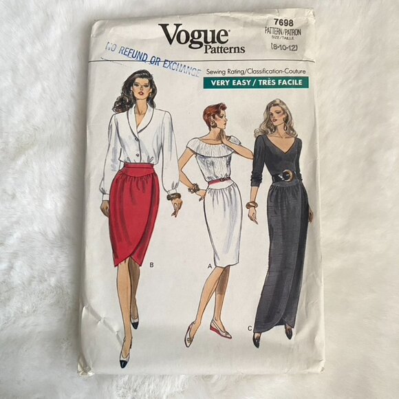 2 Vogue Sewing Patterns - Picture 2 of 5